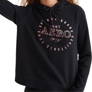 ▪️Aeropostale Black Hoodie with Pink Accents▪️